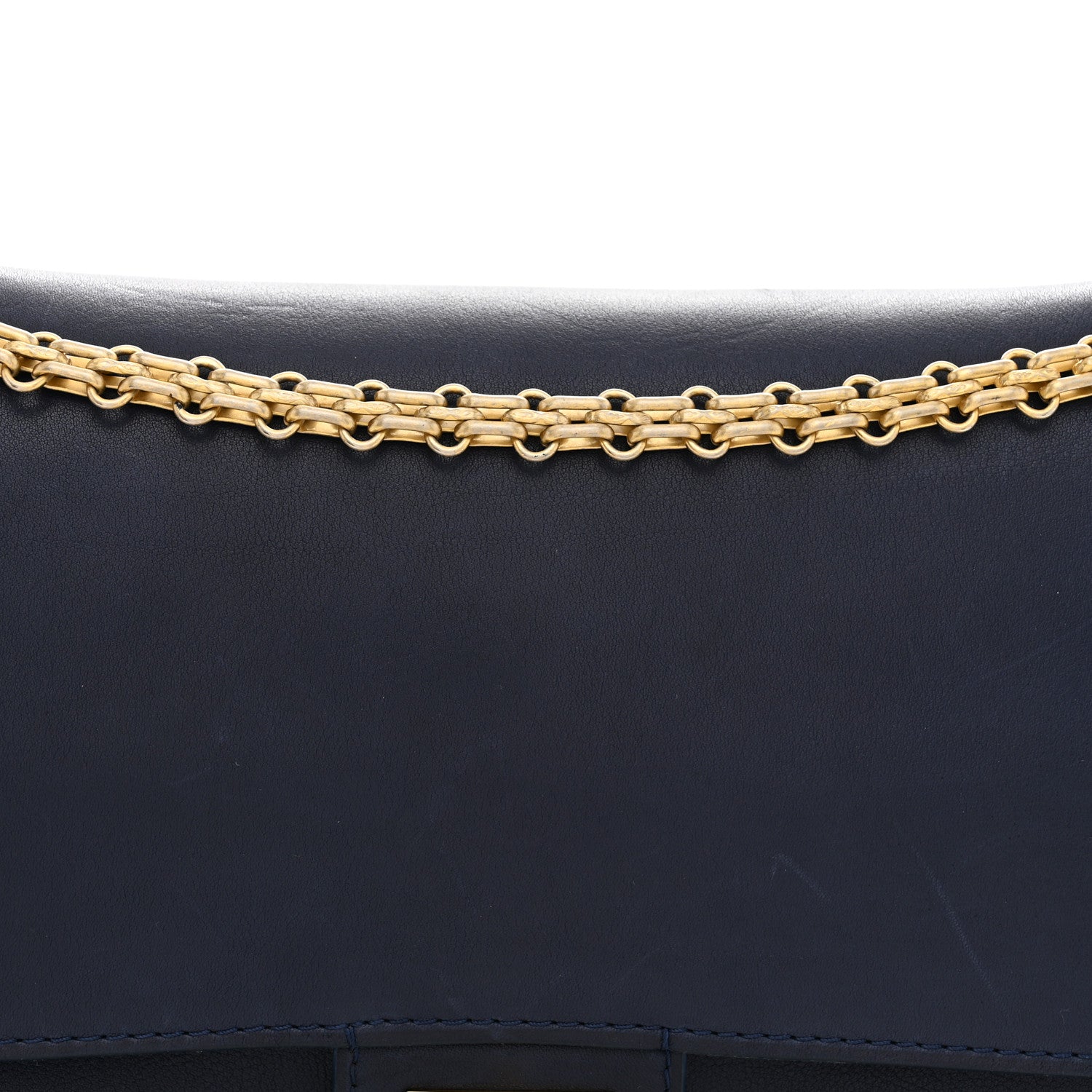 Chanel Calfskin Nude 2.55 Medals Reissue 225 Flap Navy 8 of 12