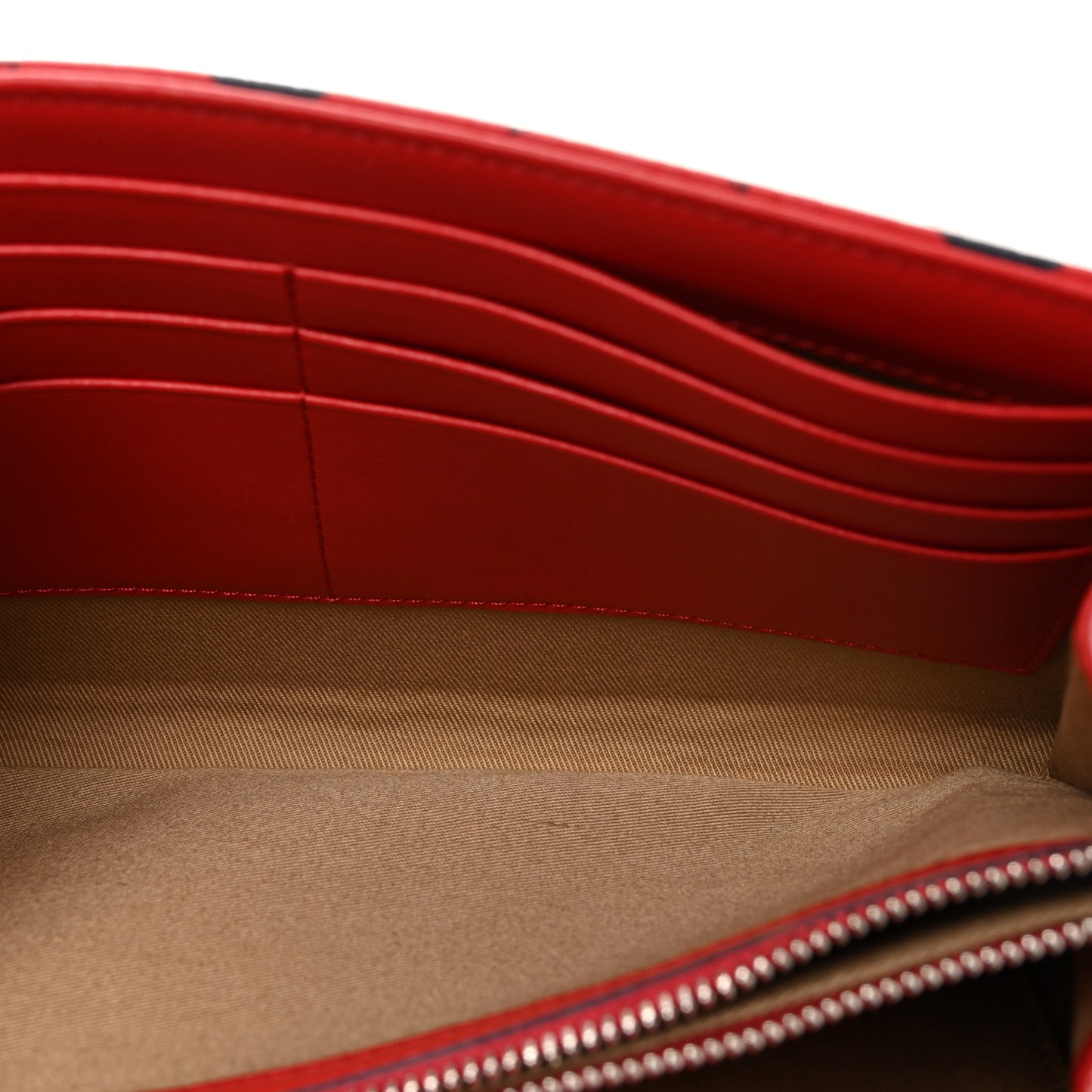 Visetos Medium Patricia Wallet On Chain Ruby Red