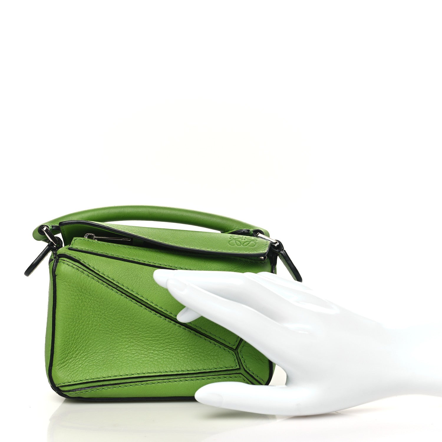 Loewe Calfskin Nano Puzzle Bag Apple Green 1526191 – FASHIONPHILE