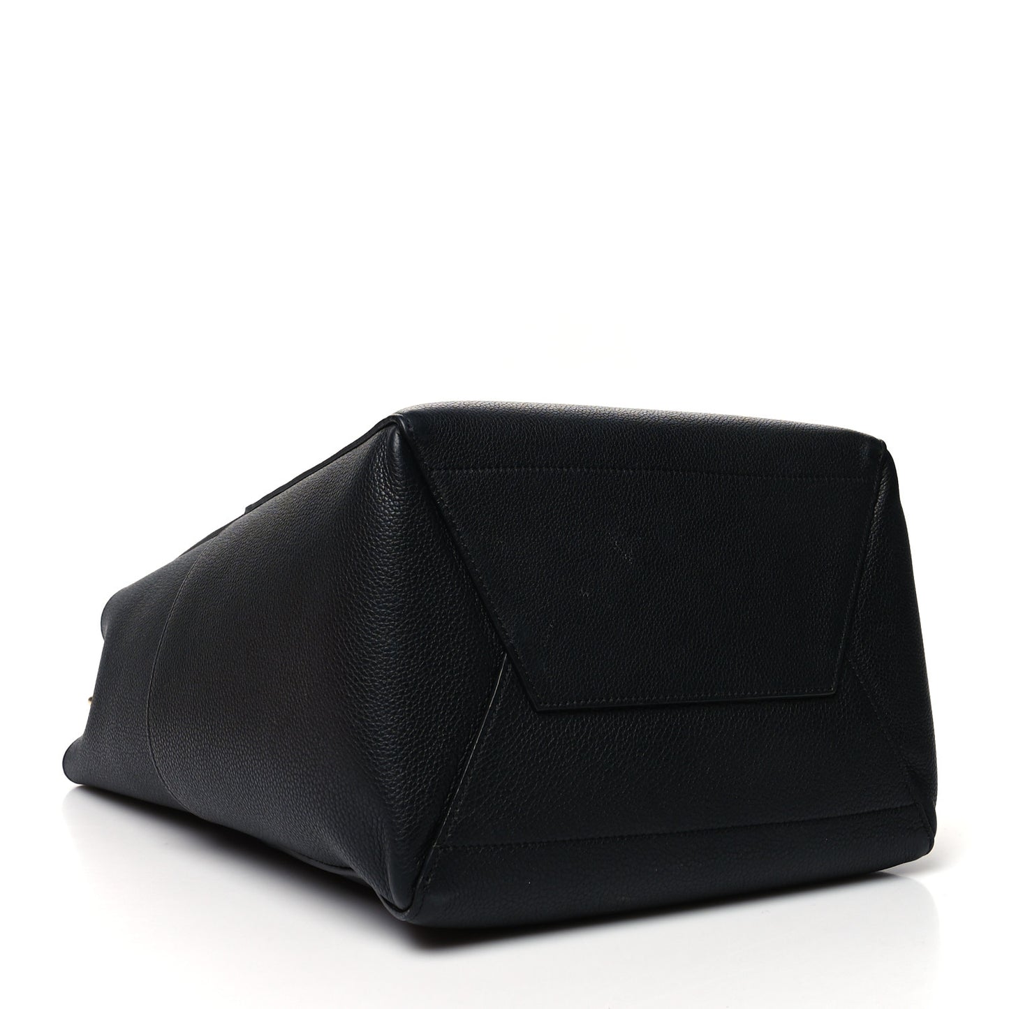 Soft Grained Calfskin Sangle Bucket Bag Black