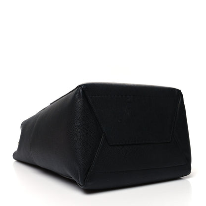 Celine Soft Grained Calfskin Sangle Bucket Bag Black 4 of 16