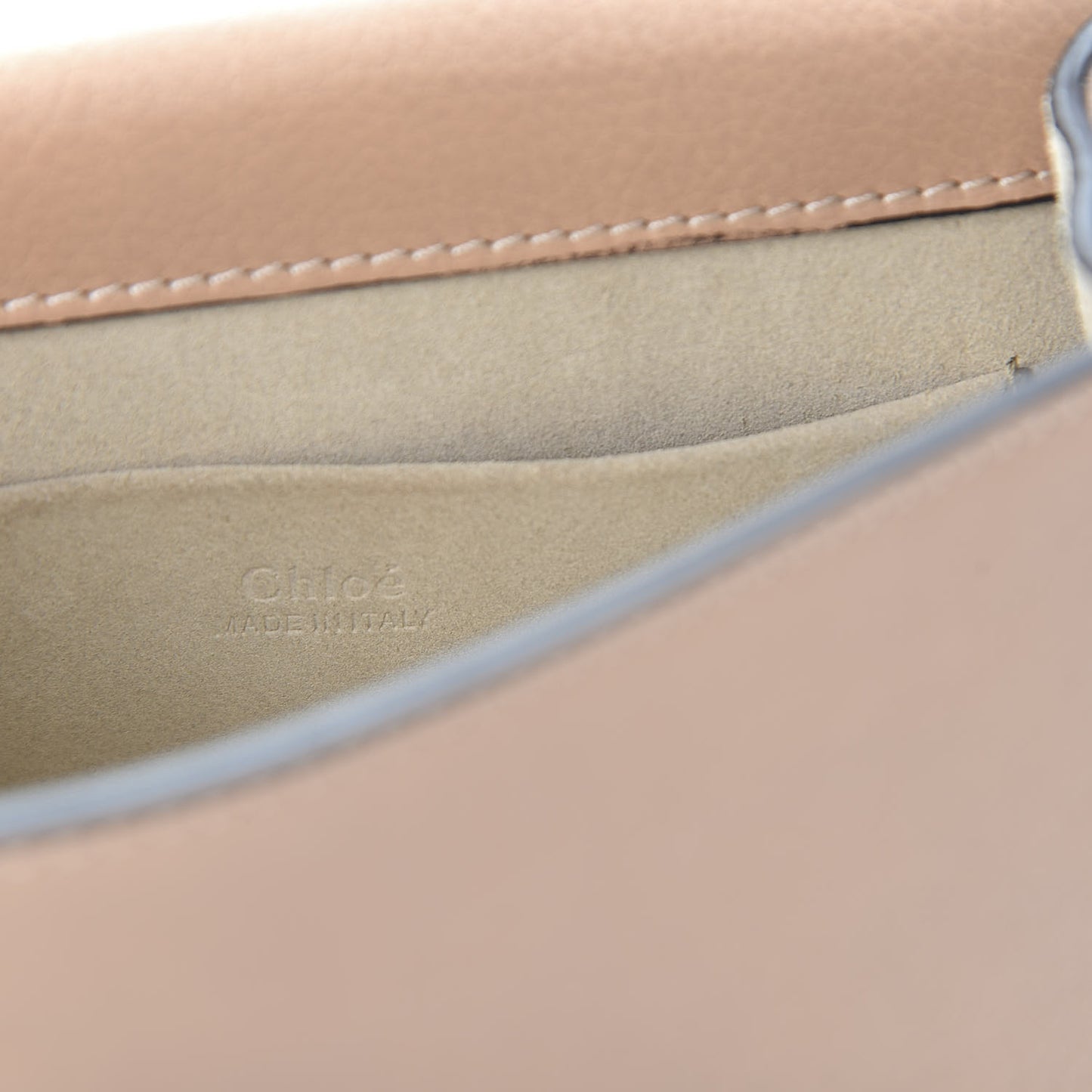 Calfskin Suede Small Nile Bracelet Bag Biscotti Beige