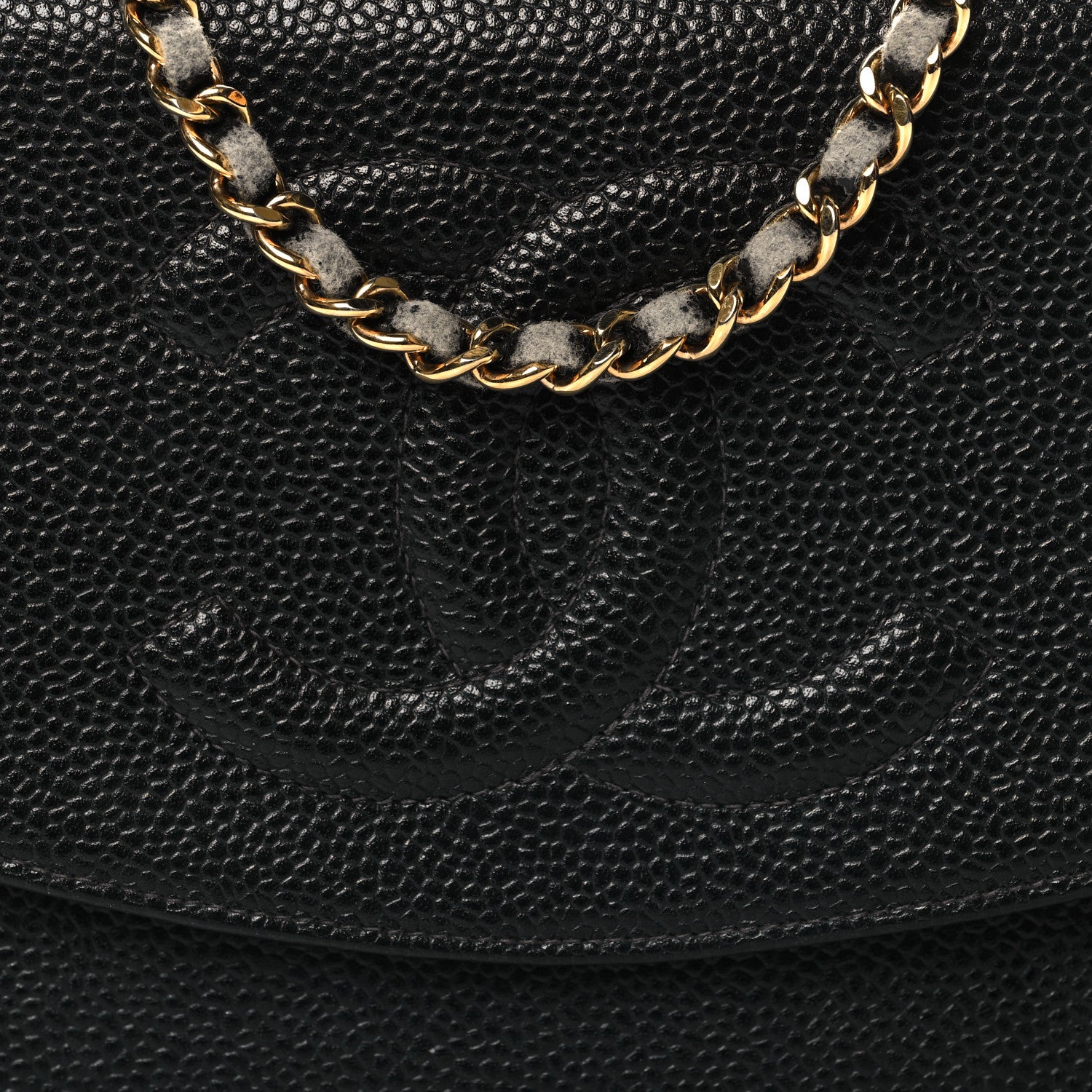 Chanel Caviar Timeless CC Wallet On Chain WOC Black 9 of 12