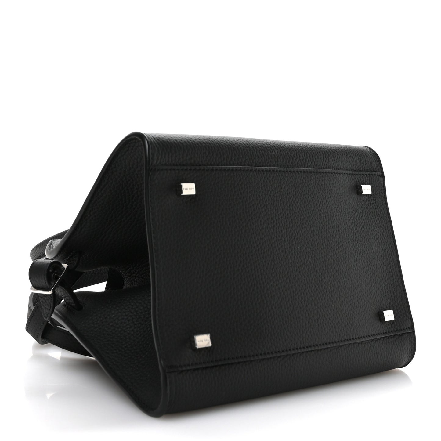 Grained Calfskin Soft Margaux 10 Bag Black