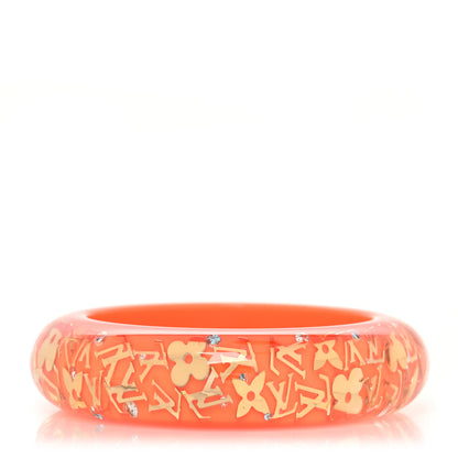 Louis Vuitton Resin Swarovski Medium Inclusion Bracelet GM Orange Sunset 1 of 3