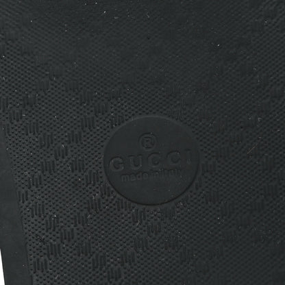 Gucci Rubber Matelasse Womens Slide Sandals 39 Black 7 of 9