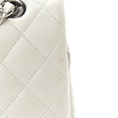Chanel Lambskin Quilted Medium Double Flap Grey 9 of 9