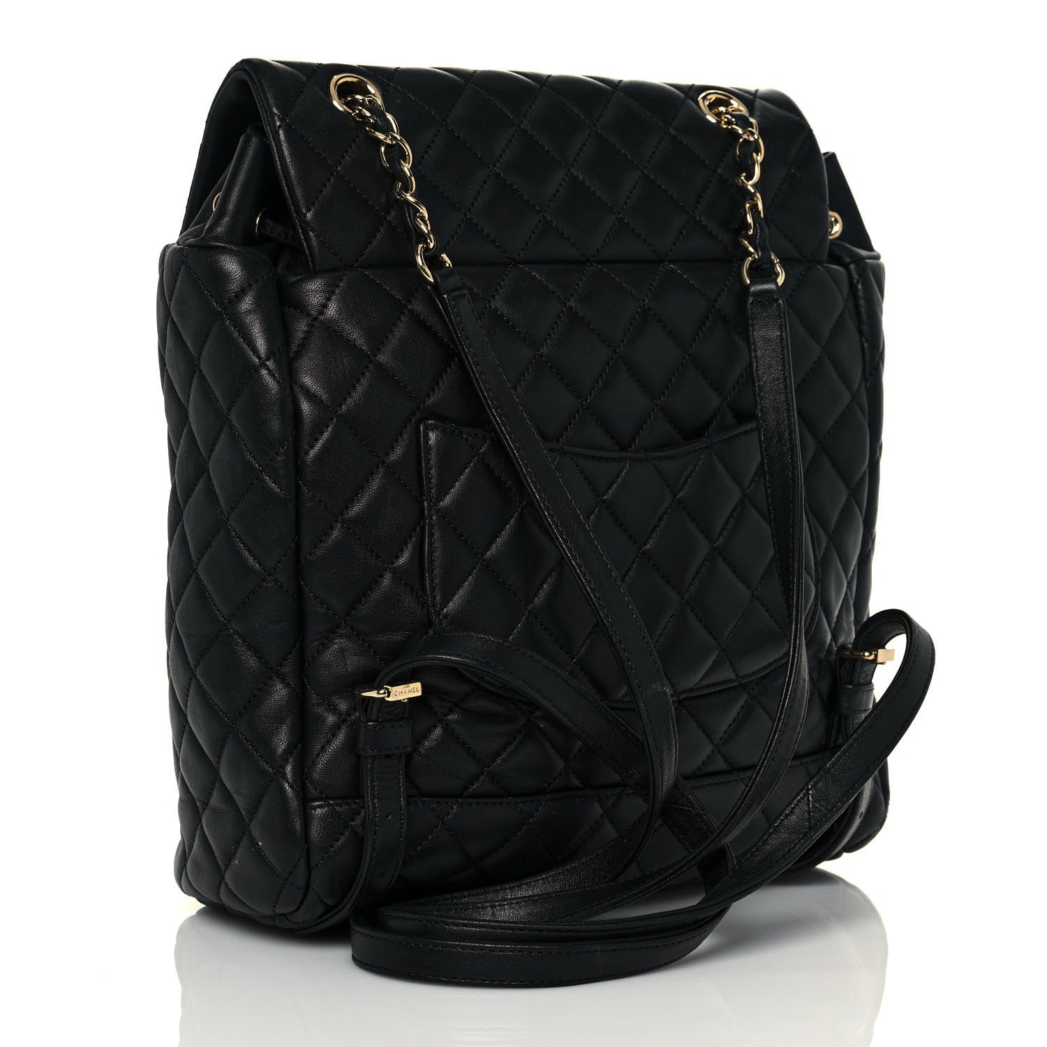 Chanel Lambskin Quilted Large Urban Spirit Backpack Black 3 of 16