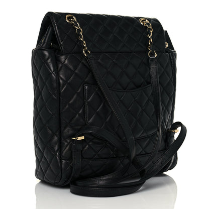 Chanel Lambskin Quilted Large Urban Spirit Backpack Black 3 of 16