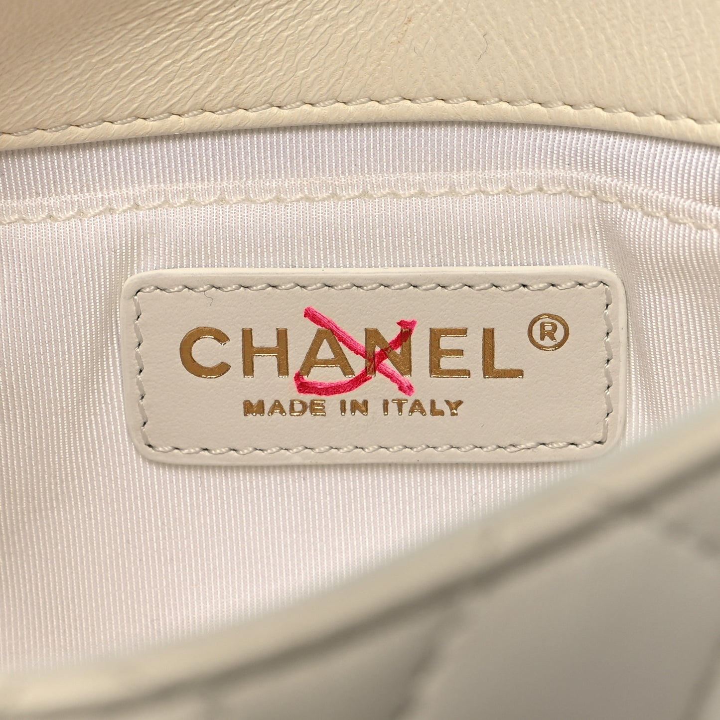 Lambskin Quilted Side Packs White