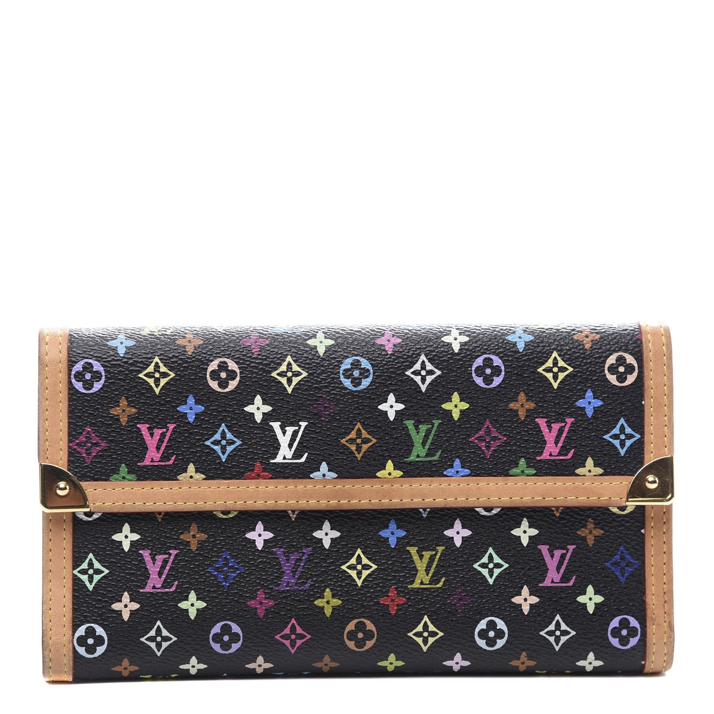 Monogram Multicolor Porte Tresor International Wallet Black