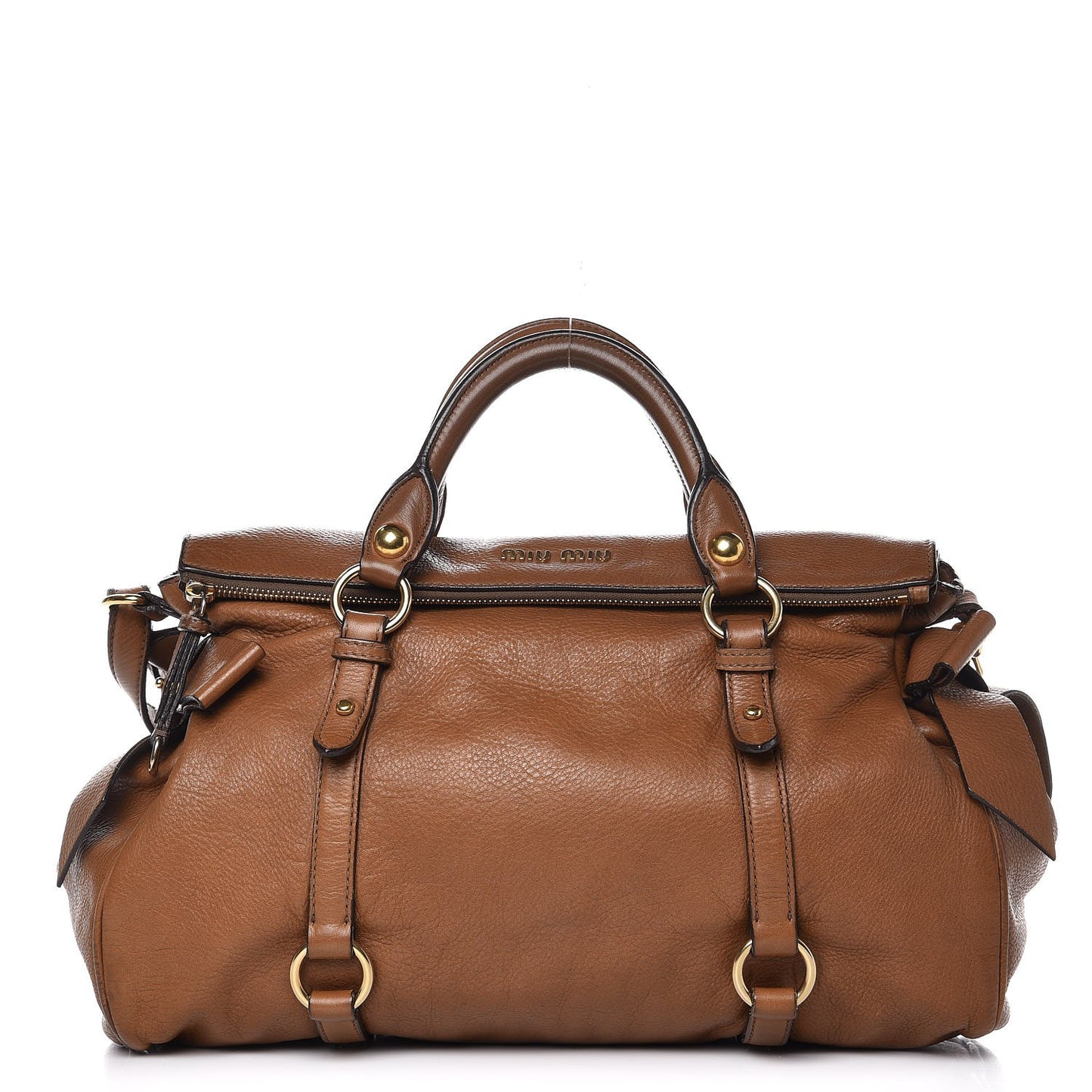 Vitello Medium Bow Bag Brown