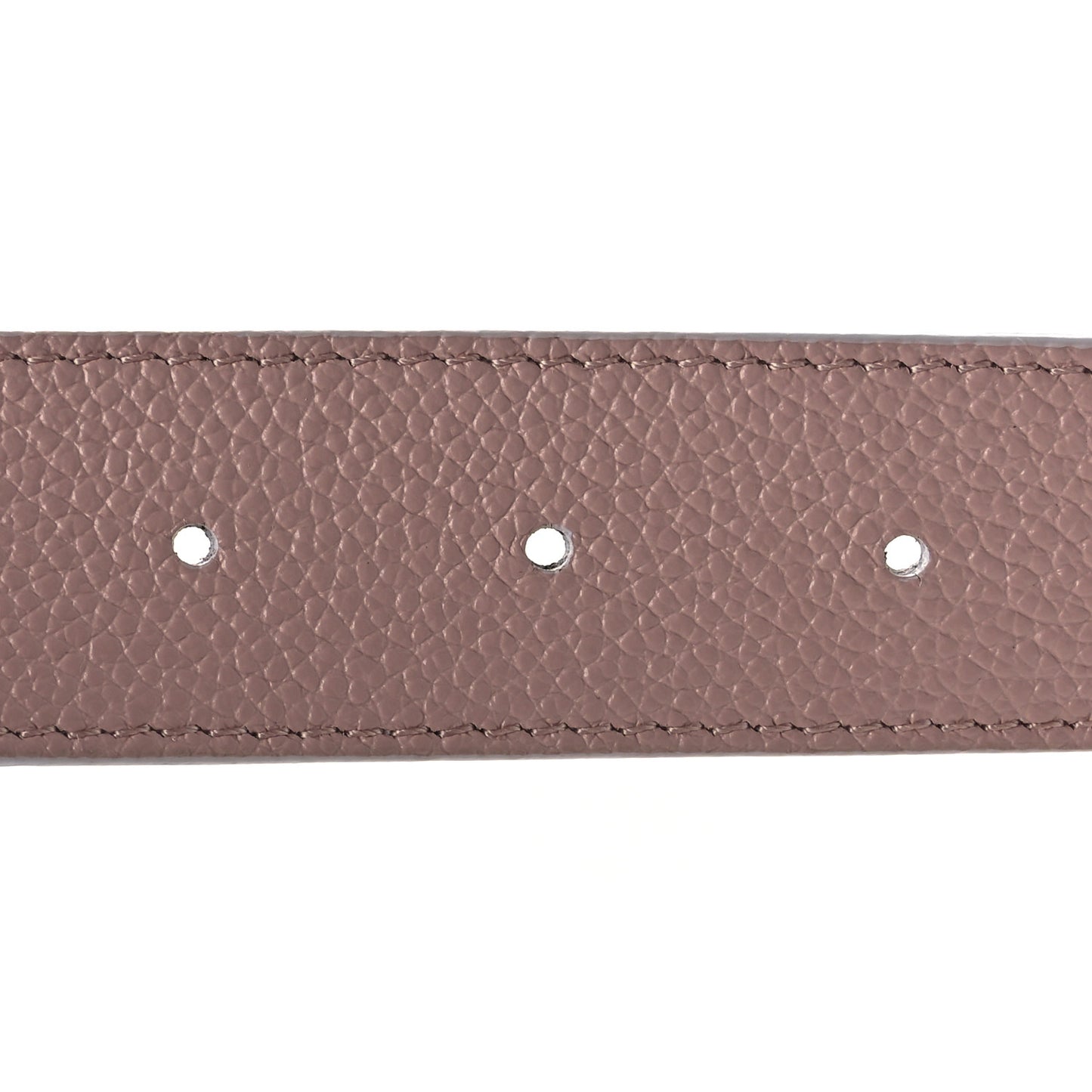 Taurillon Calfskin LV Initiales Reversible Belt 80 32 White Pink