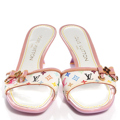Louis Vuitton Monogram Multicolor Sandals 36.5 White 2 of 8