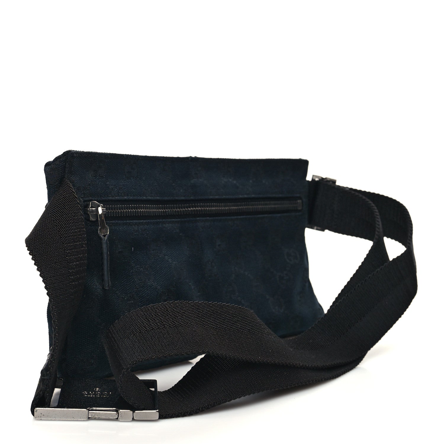 Gucci GG Monogram Double Pocket Belt Bag Black 3 of 12