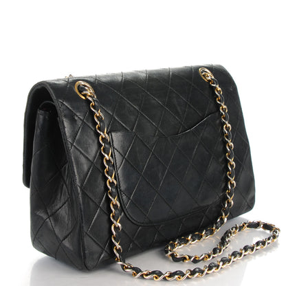 Chanel Lambskin Quilted Medium Double Flap Black 3 of 8