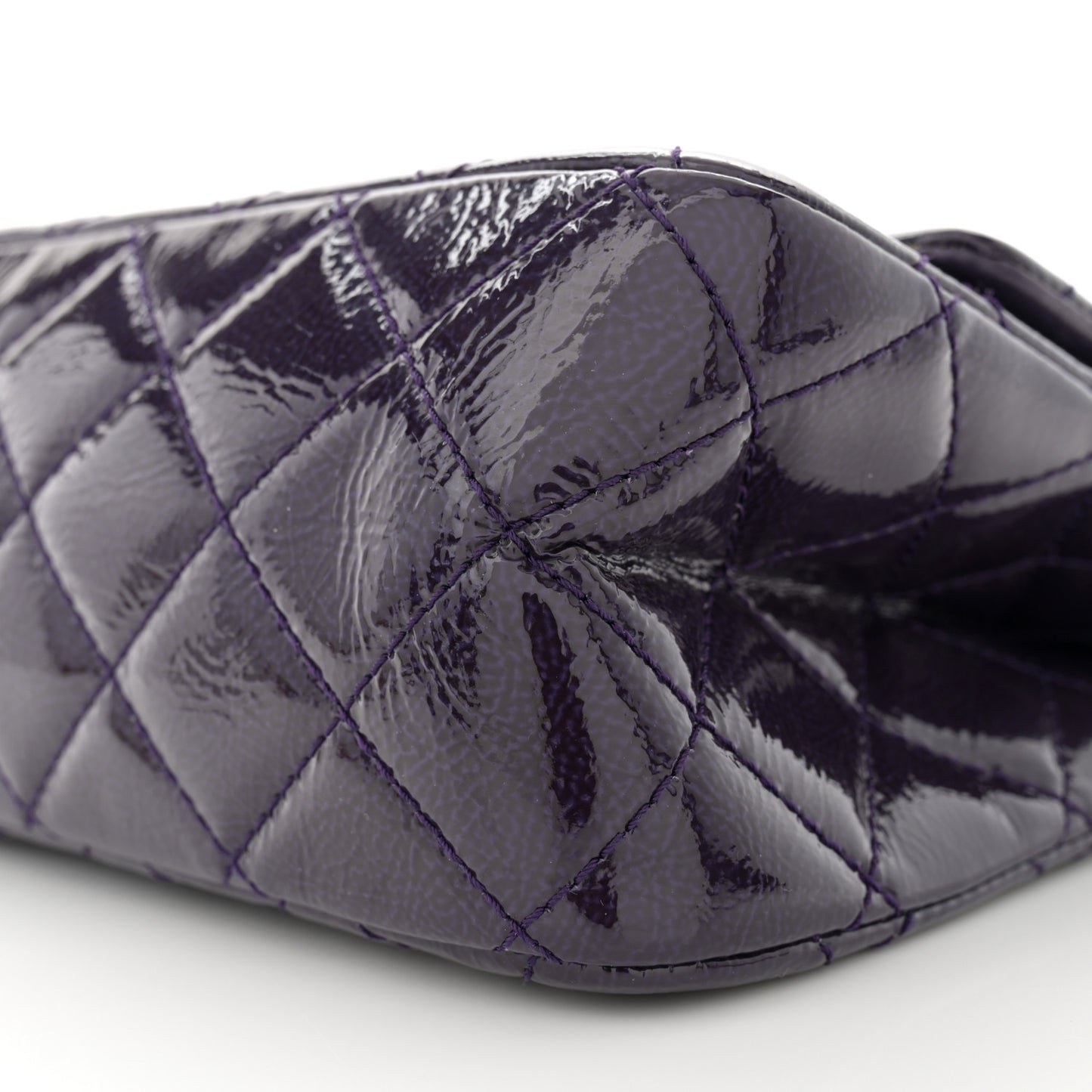 Distressed Patent 2.55 Reissue Flap 227 Prune