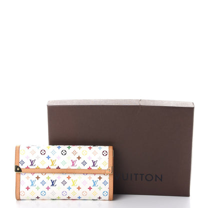 Louis Vuitton Monogram Multicolor Porte Tresor International Wallet White 9 of 9