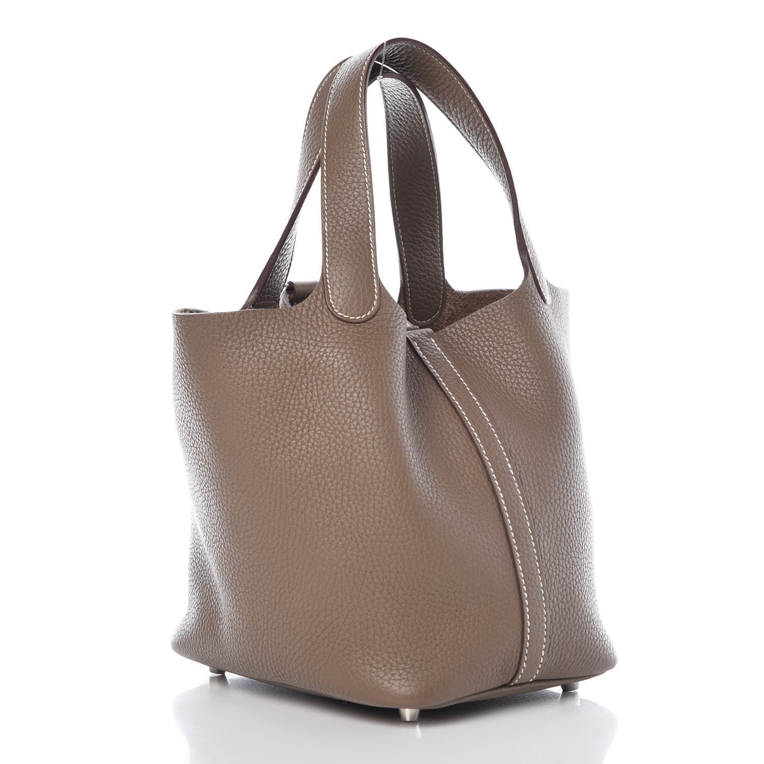 Hermes Taurillon Clemence Picotin Lock 18 PM Etoupe 3 of 9