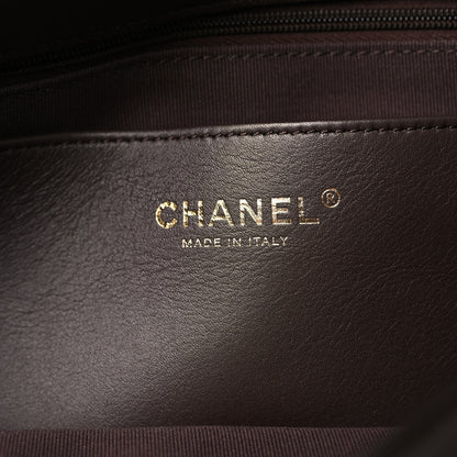 Chanel Lambskin Chevron Maxi Flap Bag Dark Brown 6 of 10