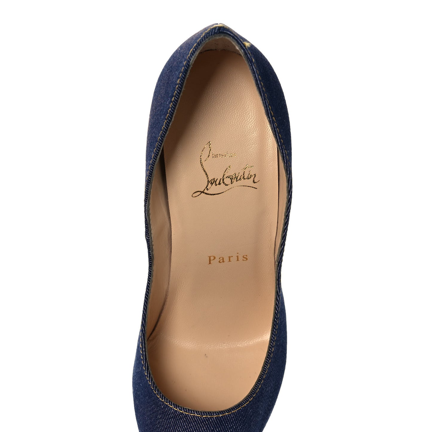 Denim Lady Peep Spikes 150 Pumps 37.5 Blue Arancio