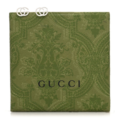 Gucci 18K White Gold GG Tissue Stud Earrings 5 of 5