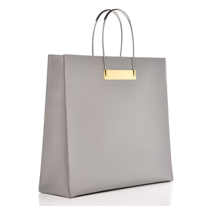 Balenciaga Soft Calfskin Medium Cable Shopper Tote Gris Vison 3 of 14