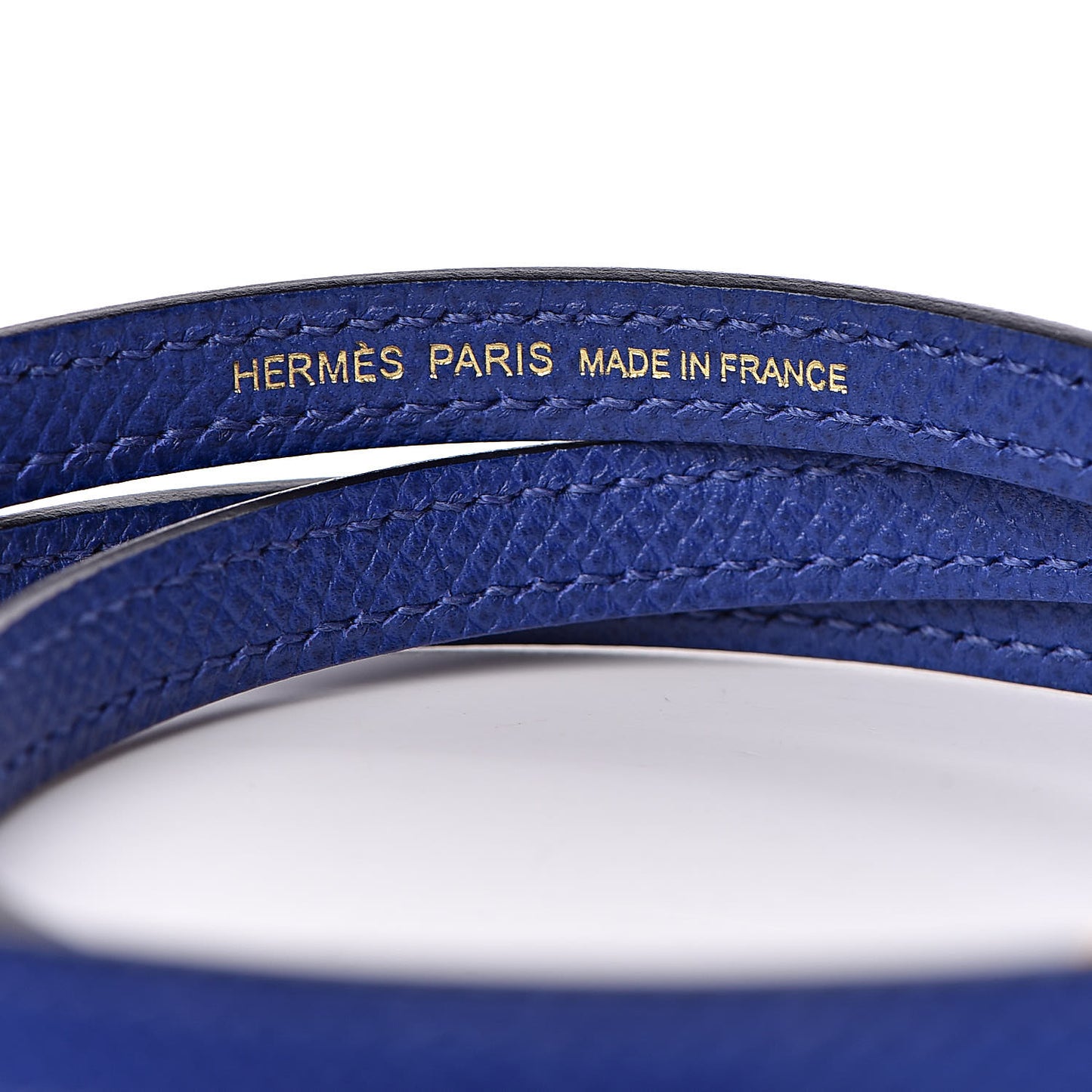 Epsom Mini Kelly Sellier 20 Bleu Electrique