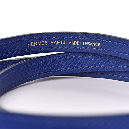 Hermes Epsom Mini Kelly Sellier 20 Bleu Electrique 18 of 29