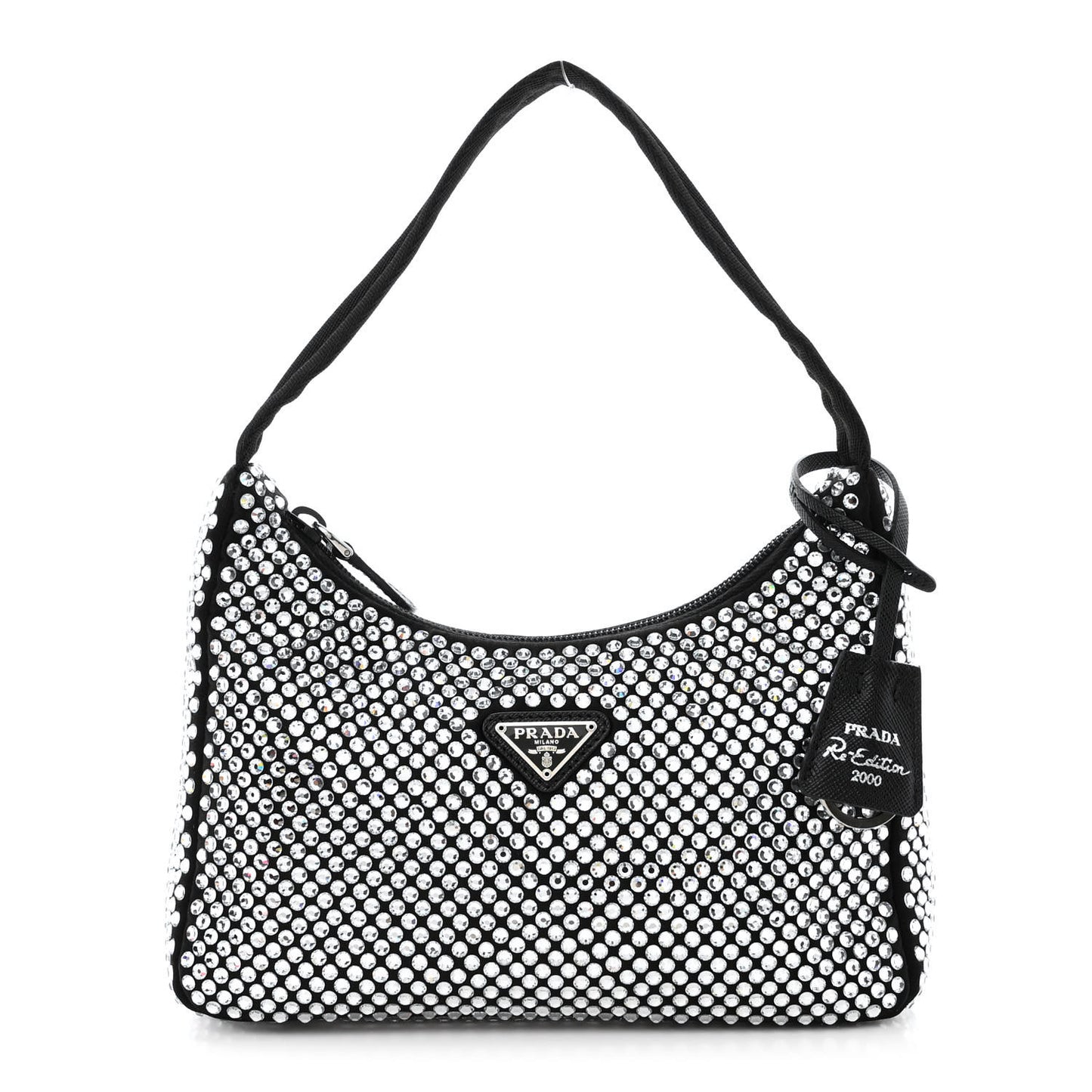 Satin Crystal Mini Re-Edition 2000 Bag Cristal