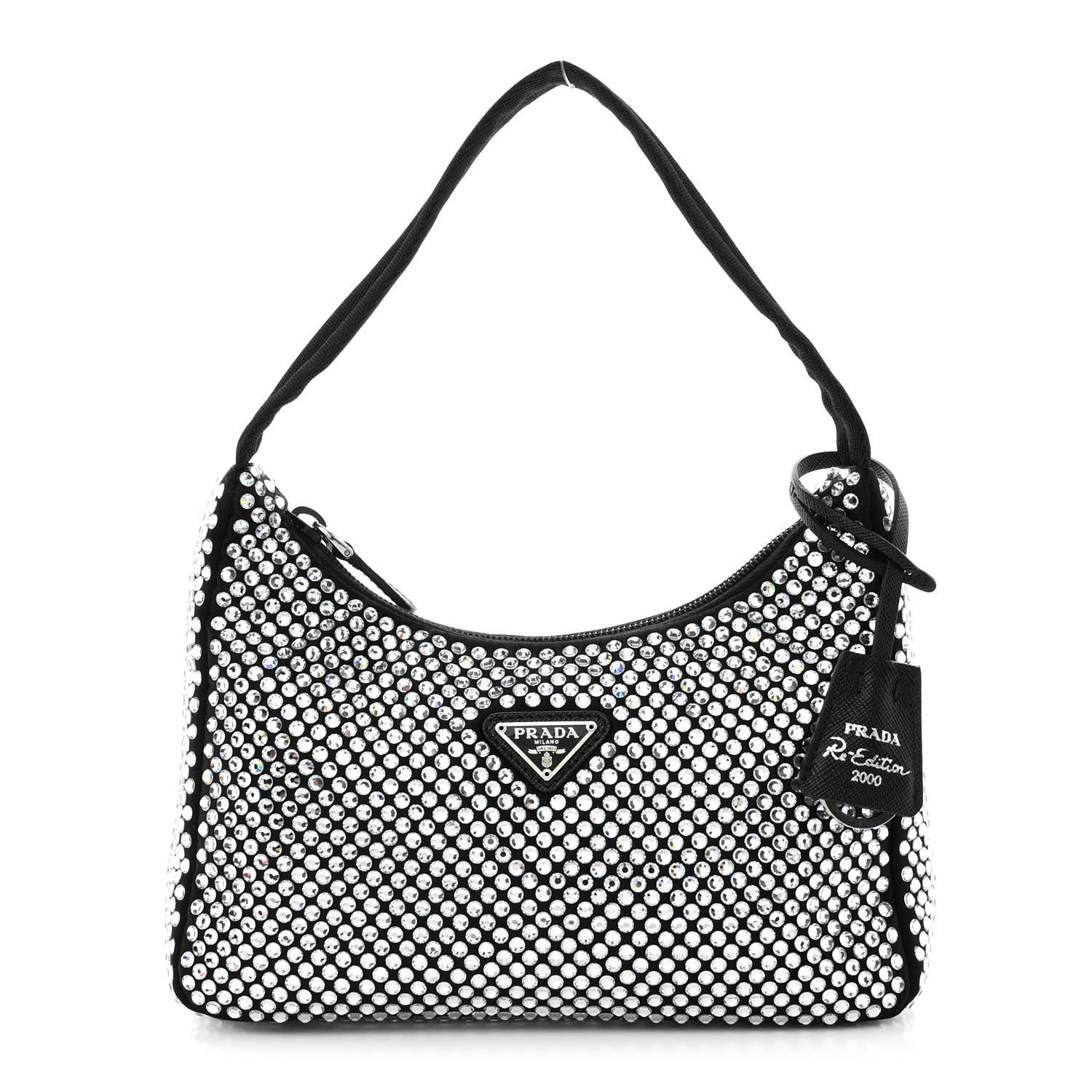 Prada Satin Crystal Mini Re-Edition 2000 Bag Cristal 1 of 10
