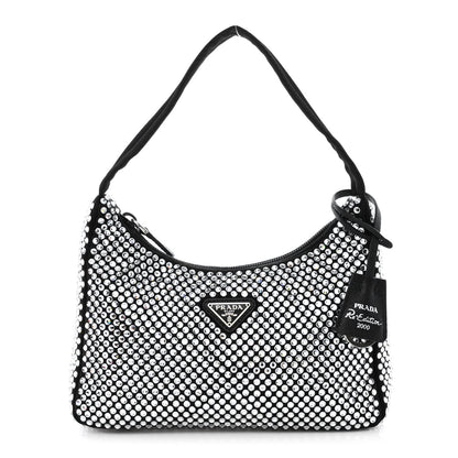 Prada Satin Crystal Mini Re-Edition 2000 Bag Cristal 1 of 10