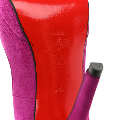 Christian Louboutin Suede Yoyo Zeppa 120 Pumps 36 Magenta 17 of 18