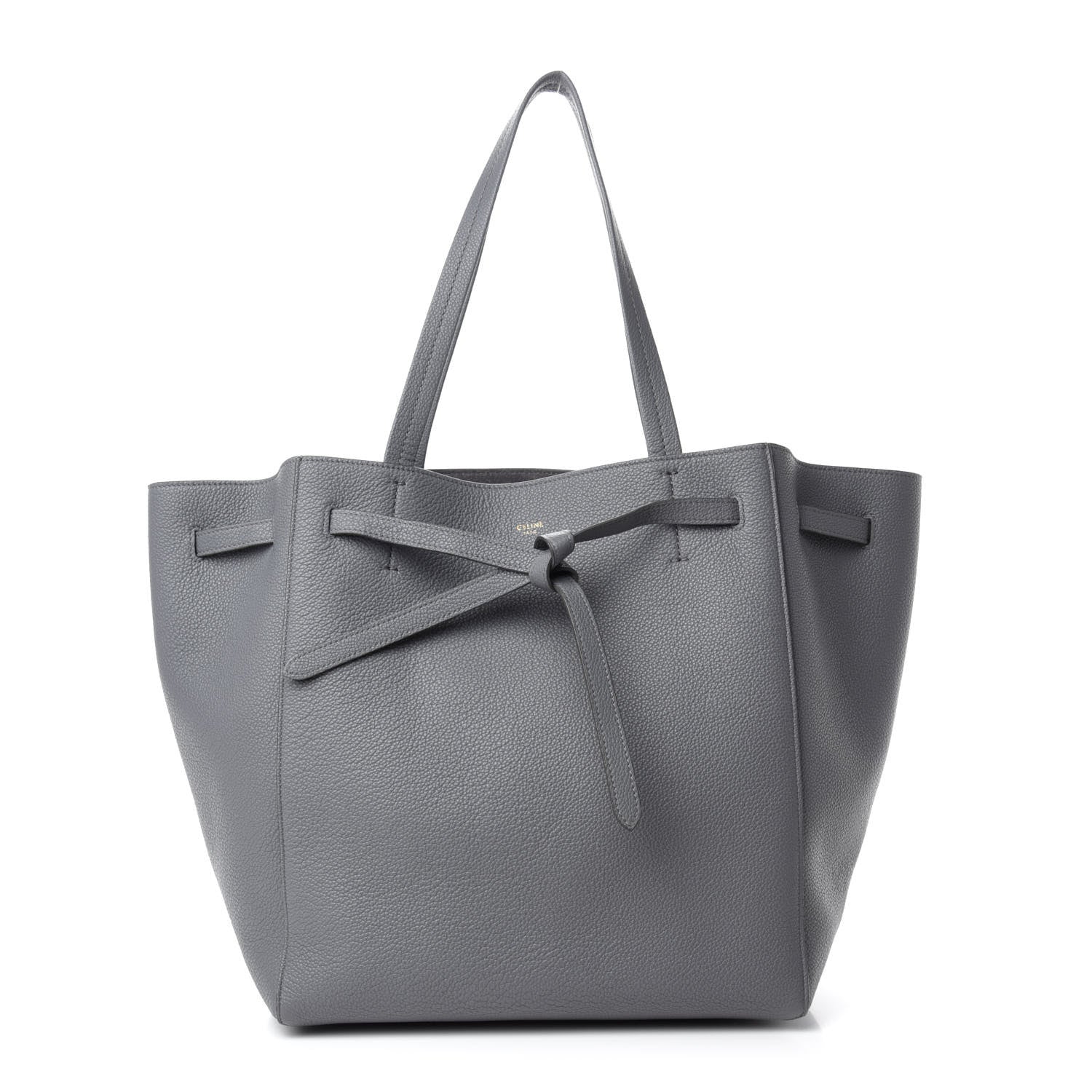 Celine Soft Grained Calfskin Small Belt Cabas Grey 1 of 10