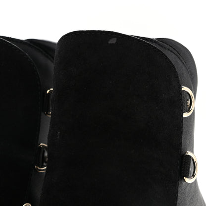 Jimmy Choo Calfskin Suede Madyn 130 Ankle Booties 39.5 Black 7 of 9