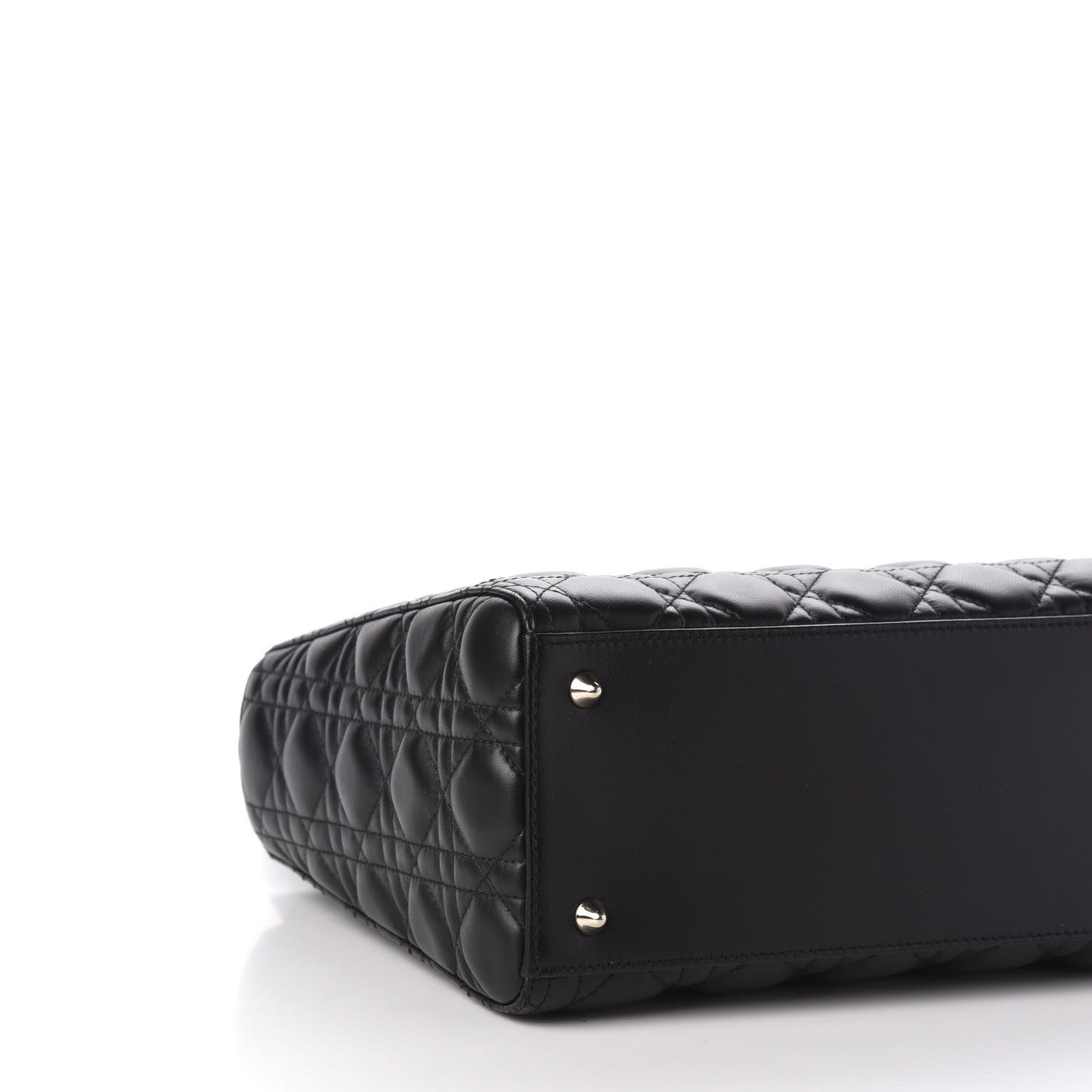 Lambskin Cannage Medium Lady Dior Black
