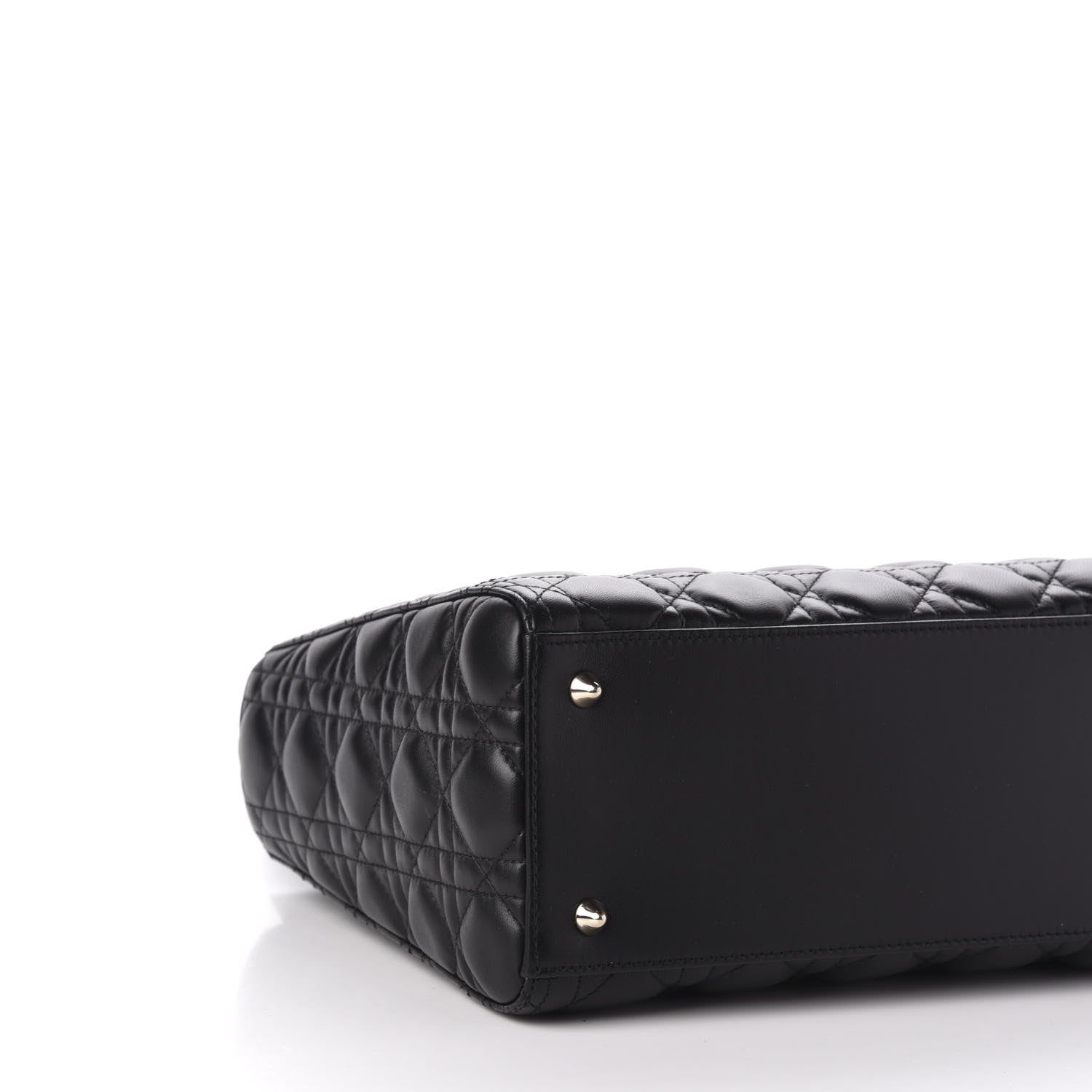 Christian Dior Lambskin Cannage Medium Lady Dior Black 8 of 11