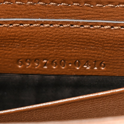 Gucci GG Supreme Monogram Azalea Calfskin Web Horsebit 1955 Wallet On Strap Beige Ebony Brown Sugar 7 of 10