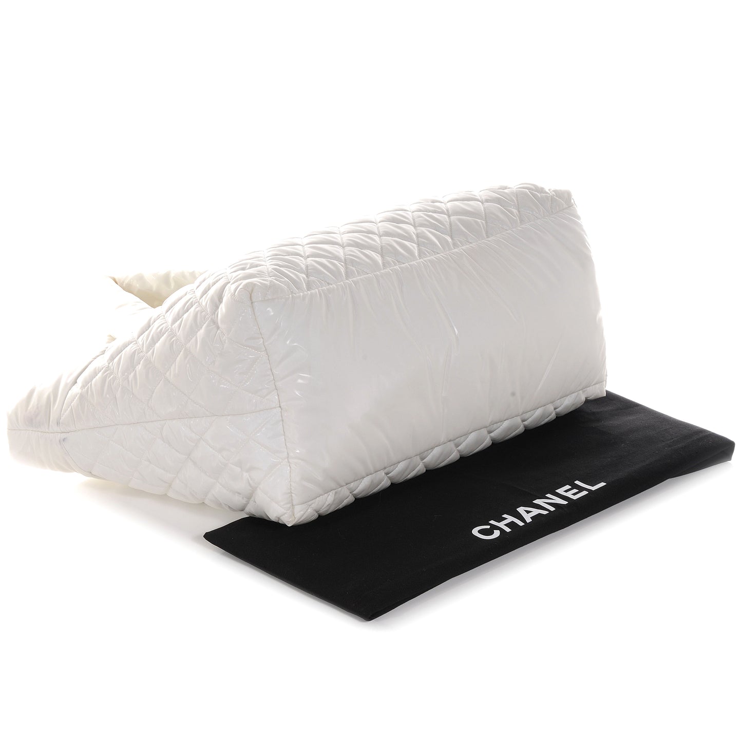 Nylon Coco Cocoon Large Tote White