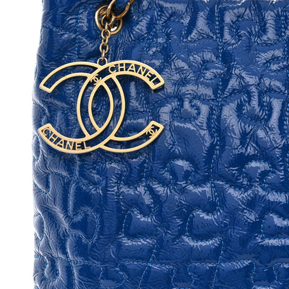 Chanel Patent Puzzle Tote Electric Blue 9 of 11