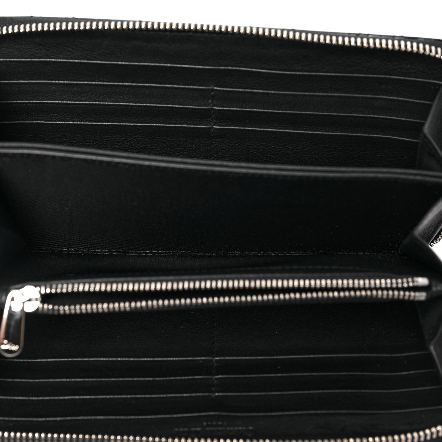 Christian Dior Patent Cannage Lady Dior Continental Zip Wallet Black 5 of 8