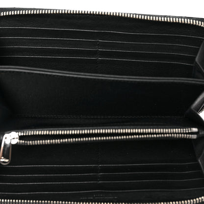 Christian Dior Patent Cannage Lady Dior Continental Zip Wallet Black 5 of 8