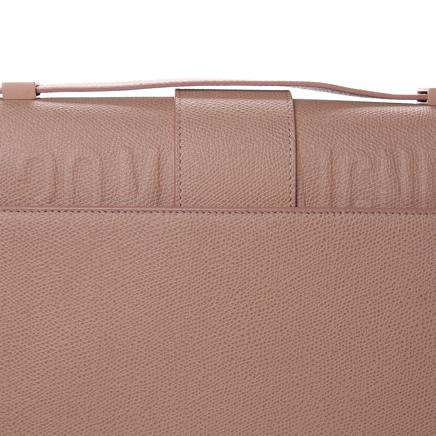Ultra Matte Grained Calfskin 30 Montaigne Flap Bag Blush