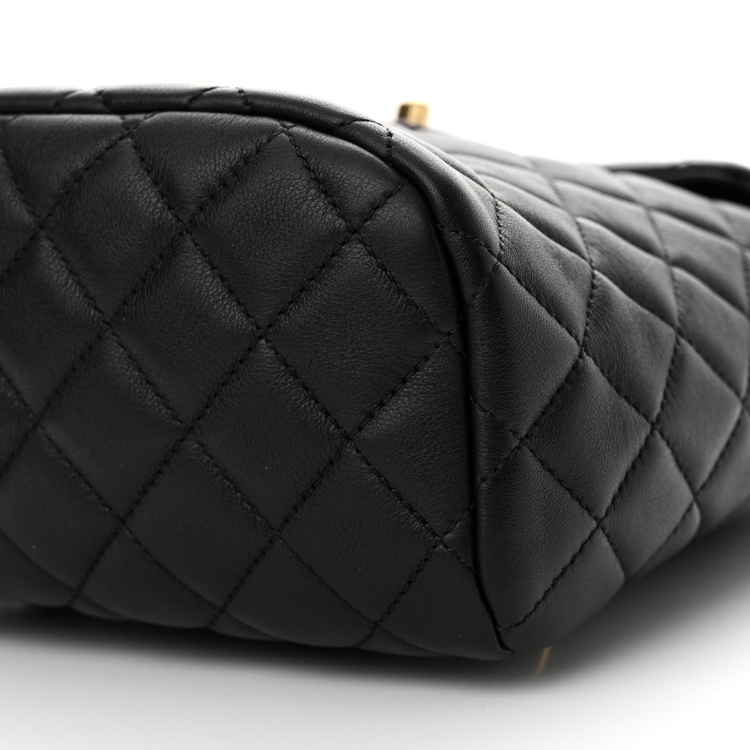 Chanel Calfskin Quilted Mini Urban Spirit Backpack Black 10 of 11
