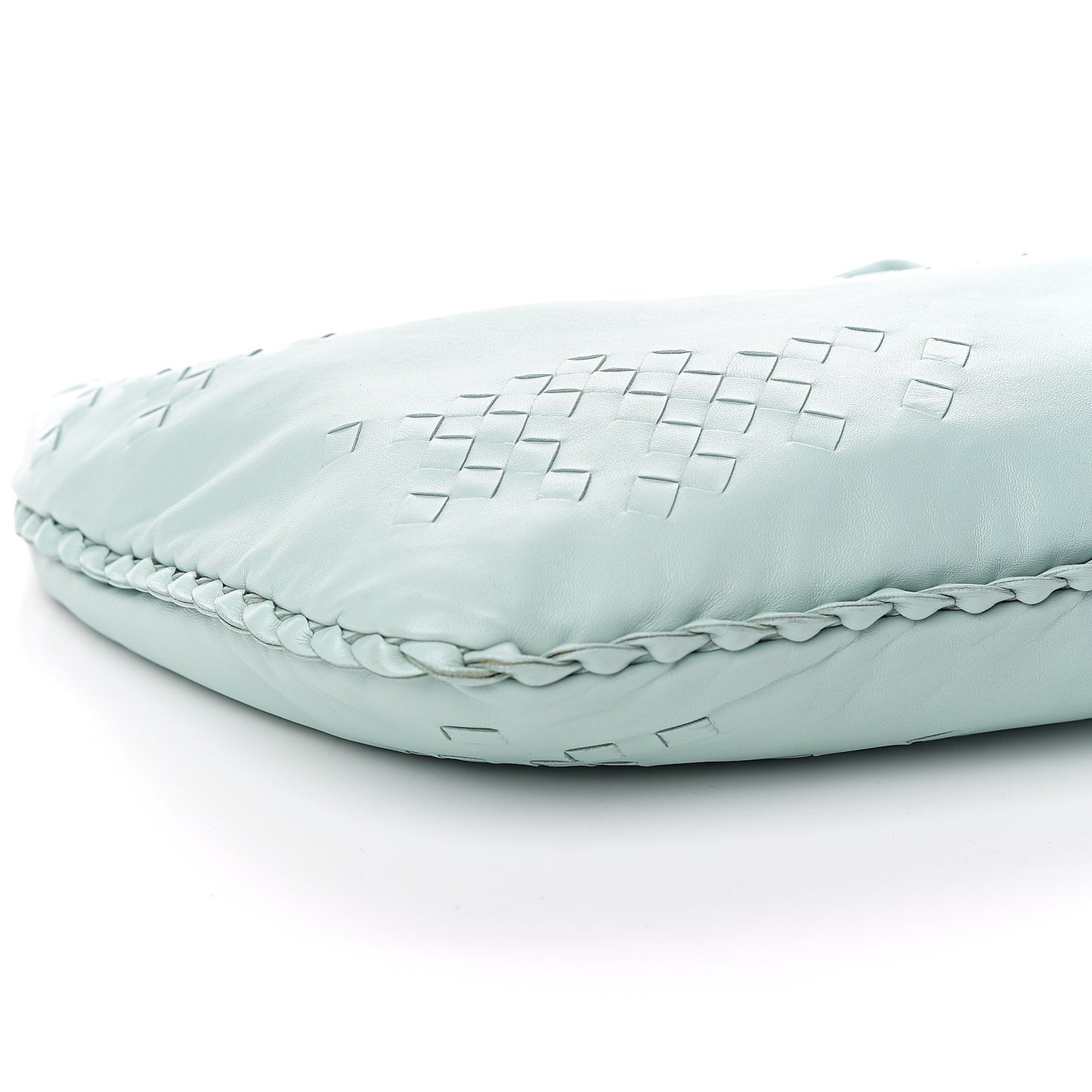 Nappa Intrecciato Medium Veneta Hobo Seafoam
