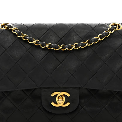 Chanel Lambskin Quilted Medium Double Flap Black 5 of 13