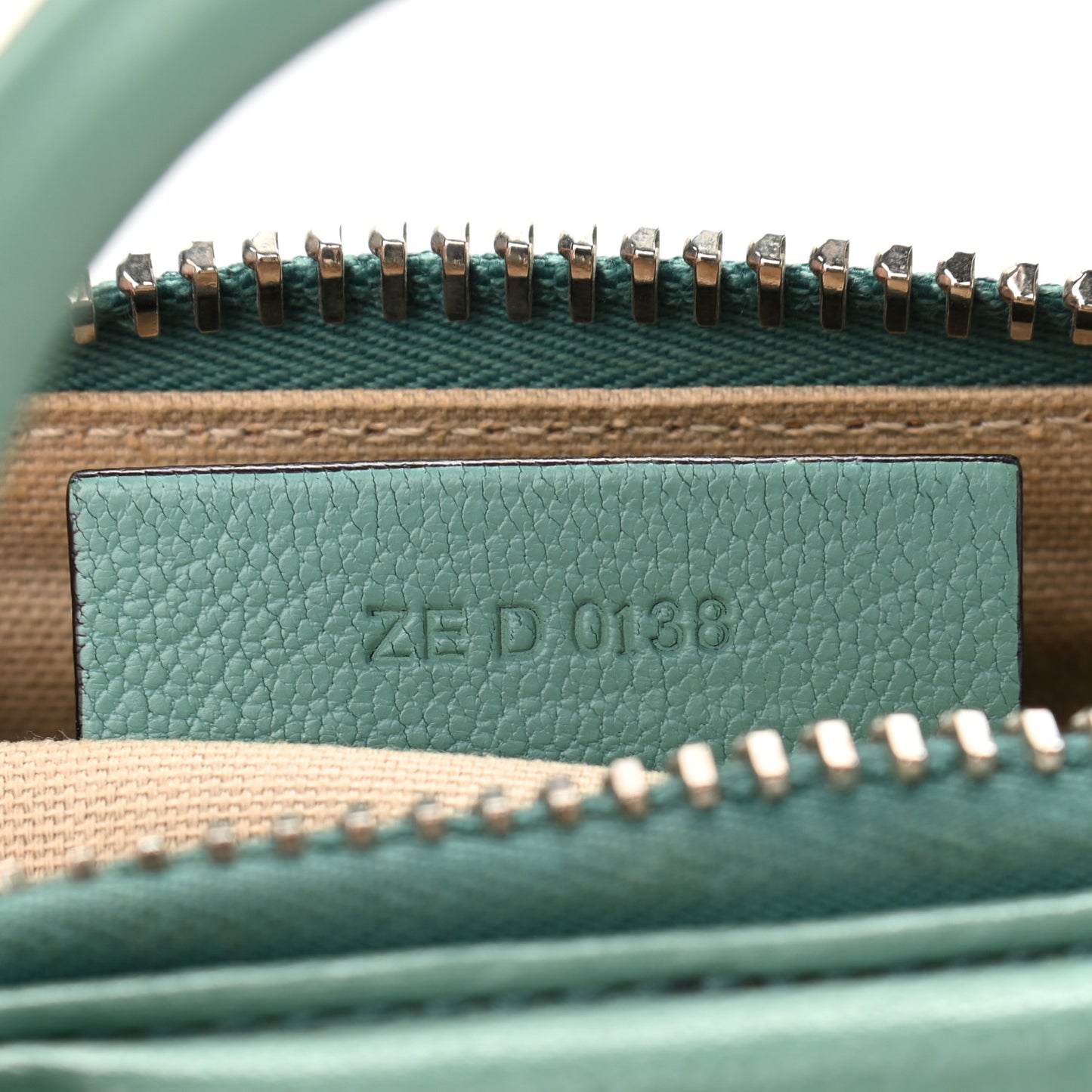 Sugar Goatskin Mini Antigona Aqua