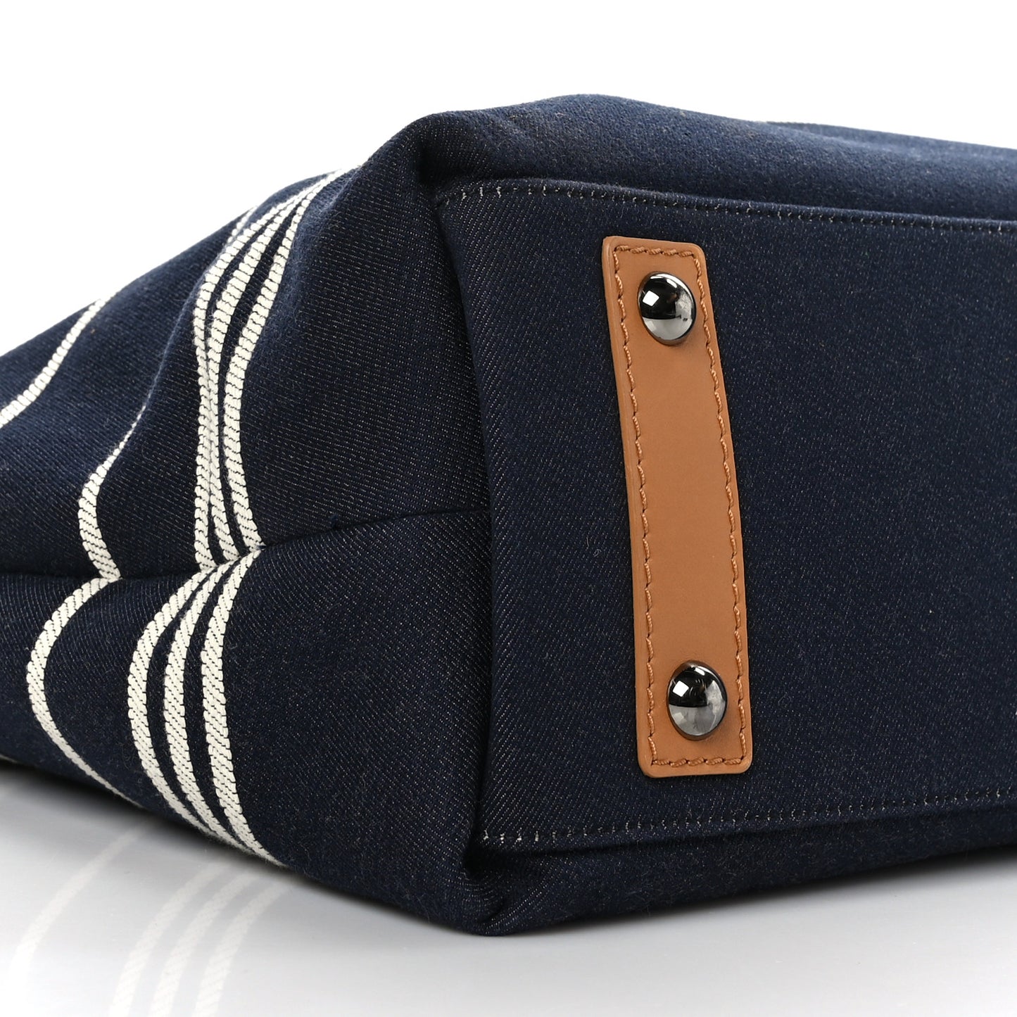 Denim Tall Shopping Tote Blue
