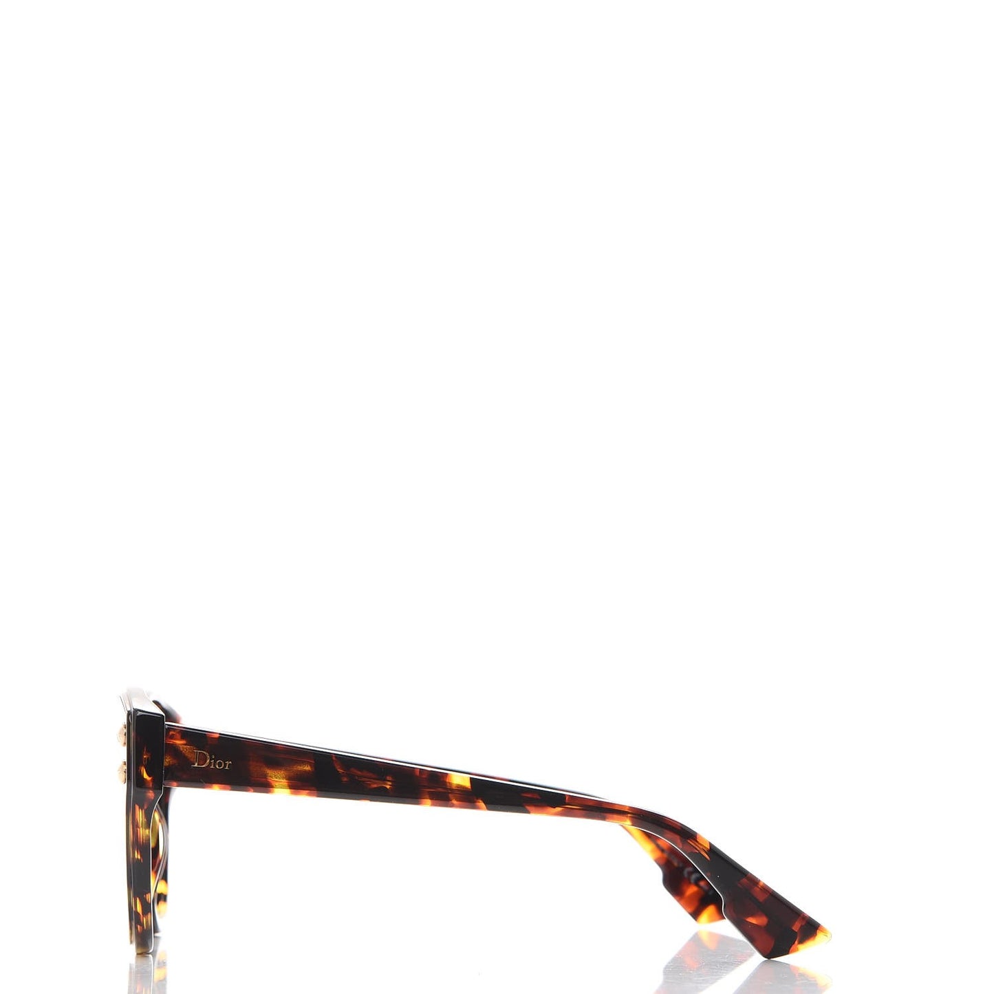 DiorAdd3 Monochromatic Studded Sunglasses Brown Havana