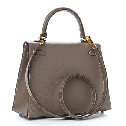 Hermes Epsom Kelly Sellier 25 Etoupe 3 of 11